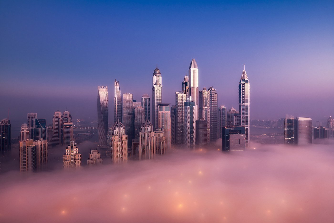 Dubai Fog - Dubai Marina