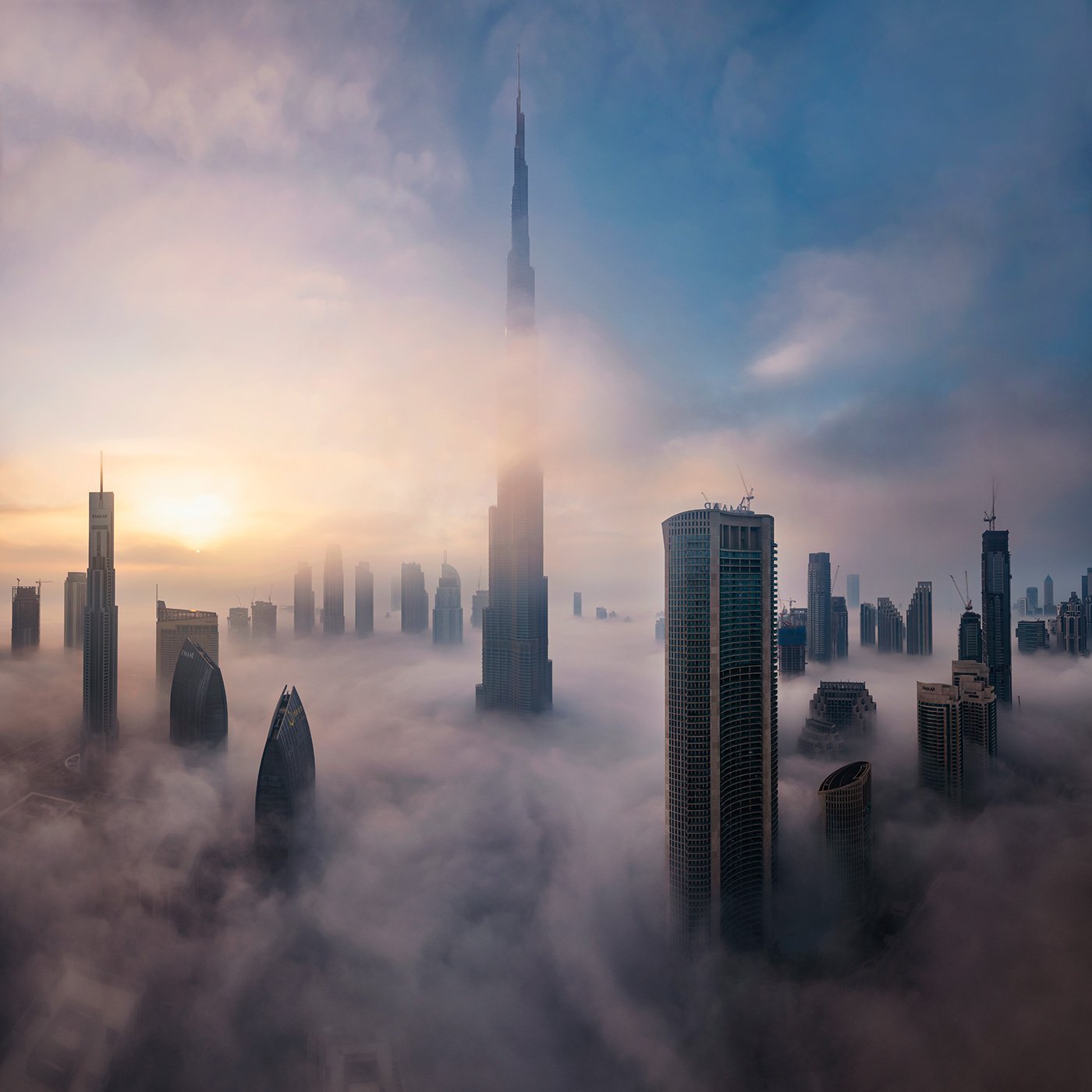 Dubai Fog - Burj Khalifa